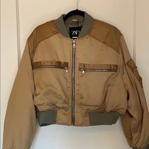 NWT Zara Cropped Bomber